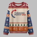 Charlie Kirk Turning Point USA Ugly Christmas Sweater