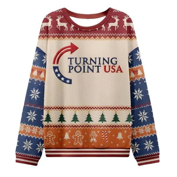 Charlie Kirk Turning Point USA Ugly Christmas Sweater 1 2