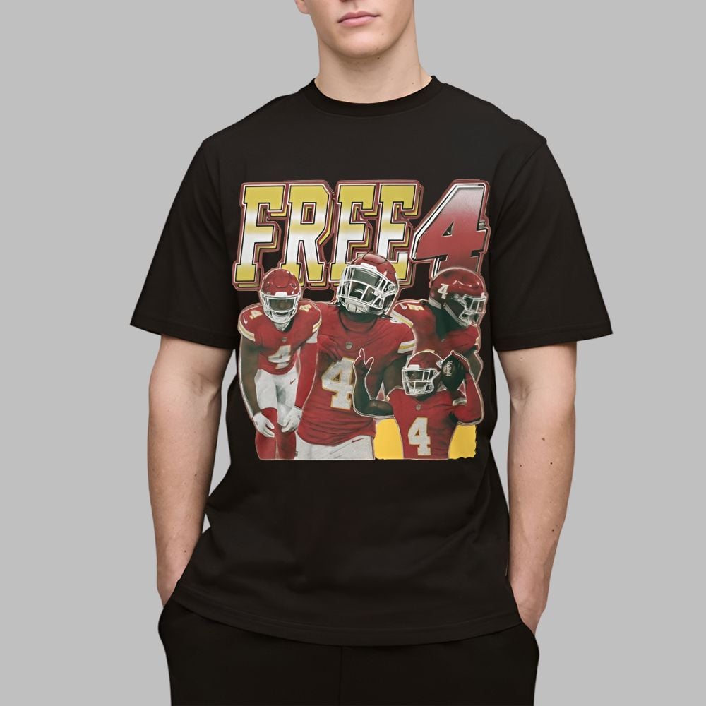 Chiefs Free 4 Rashee Rice Shirt 1 Chiefs Free 4 Rashee Rice Shirt 1