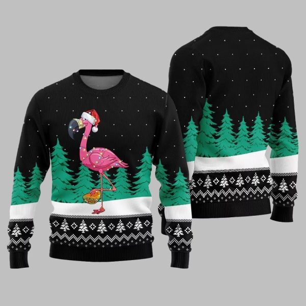 Christmas Flamingo Ugly Sweater Christmas 2025 2
