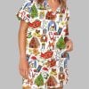 Christmas Vibes Pajama Set For Women 1