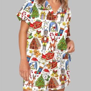 Christmas Vibes Pajama Set For Women 1
