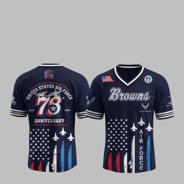 Cleveland Browns x U.S. Air Force Birthday 2025 Jersey