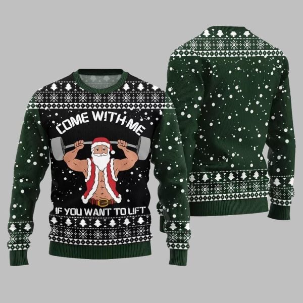 Come With Me If You Want to Lift Ugly Sweater Christmas 2025 2