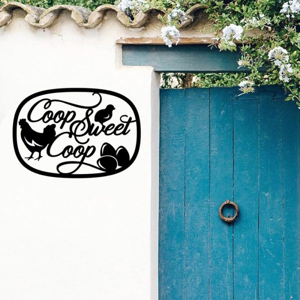Coop Sweet Coop Decor Metal Farm Sign 2