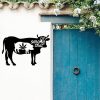 Cow I'd Smoke That Decor Metal Farm Sign