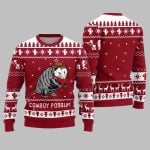 Cowboy Possum Ugly Sweater 2025 Christmas