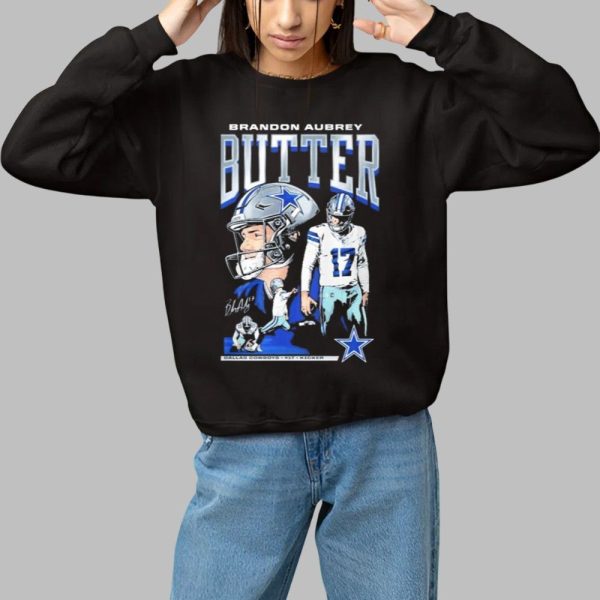 Cowboys Brandon Aubrey Butter Shirt 1 1