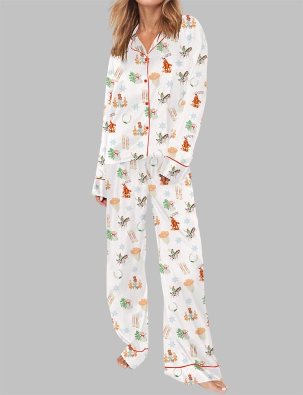 Cowgirl Christmas Pajama Set For Women 3