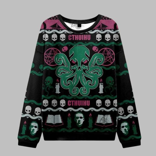 Cthulhu Cthulhu Ugly Sweater 2025 Christmas 1