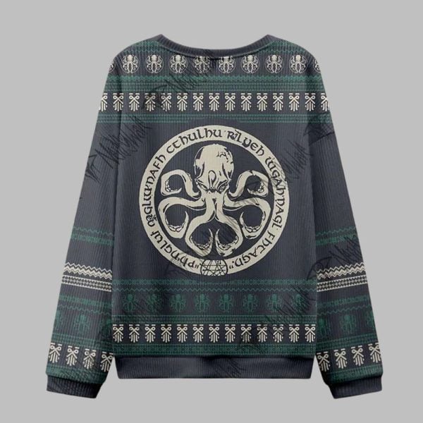 Cthulhu Horror Ugly Sweater 2025 Christmas 2