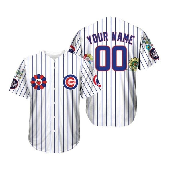 Cubs Takashi Murakami World Tour Tokyo Series 2025 Jersey 1 2