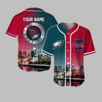 Custom 2025 Eagles and Phillies Connect City Jersey