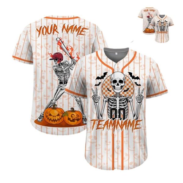 Custom Baseball Team Halloween 2025 Jersey 1 2