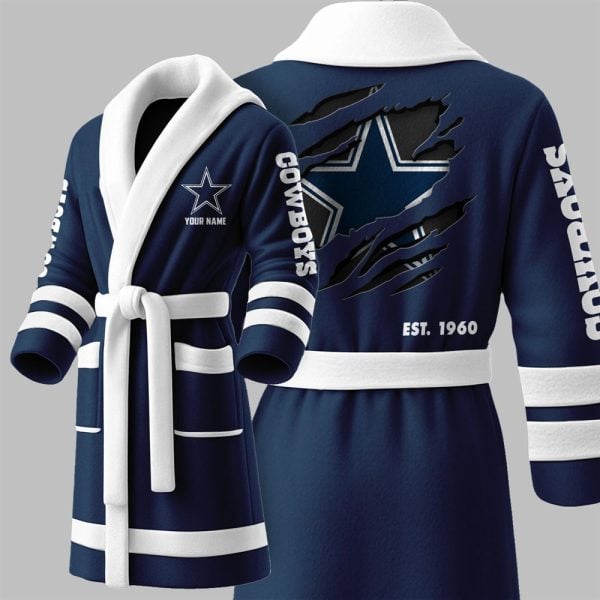 Custom Cowboys EST 1960 Fleece Bathrobe 1