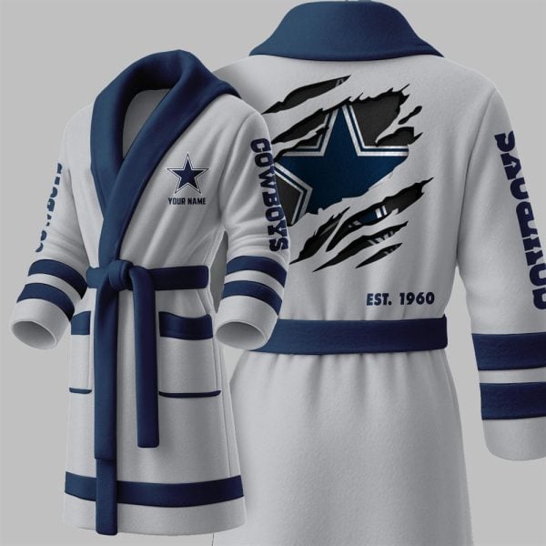 Custom Cowboys EST 1960 Fleece Bathrobe 2