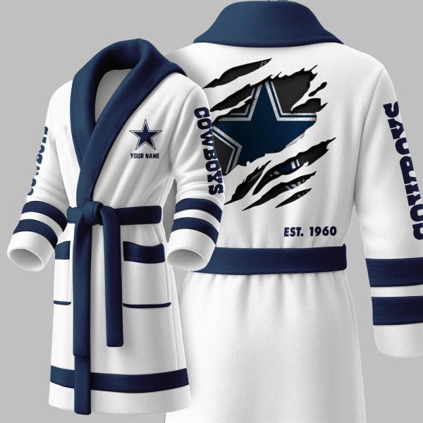 Custom Cowboys EST 1960 Fleece Bathrobe 3