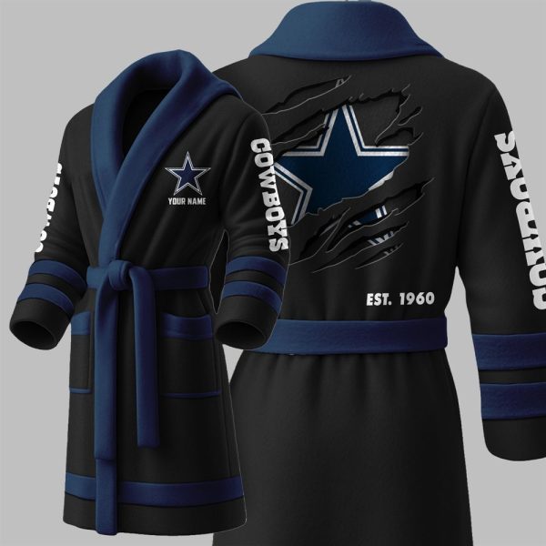 Custom Cowboys EST 1960 Fleece Bathrobe 4