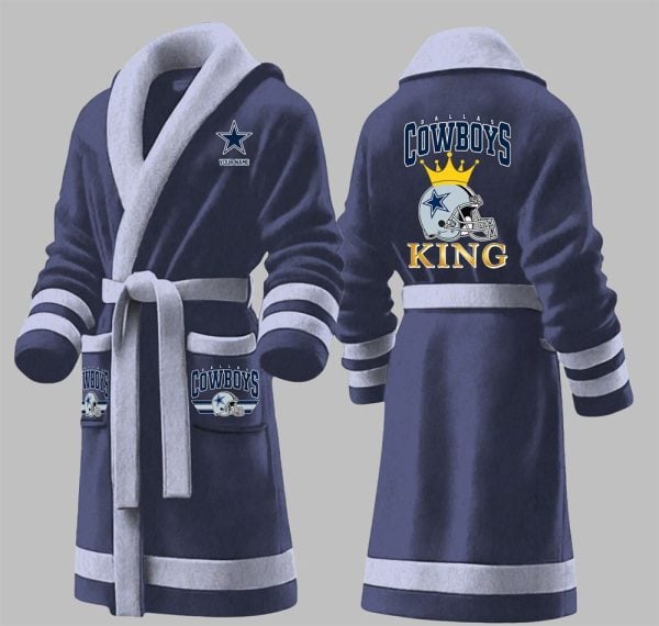 Custom Cowboys King Fleece Bathrobe 1