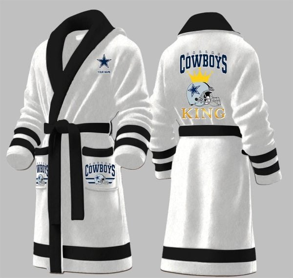 Custom Cowboys King Fleece Bathrobe 4