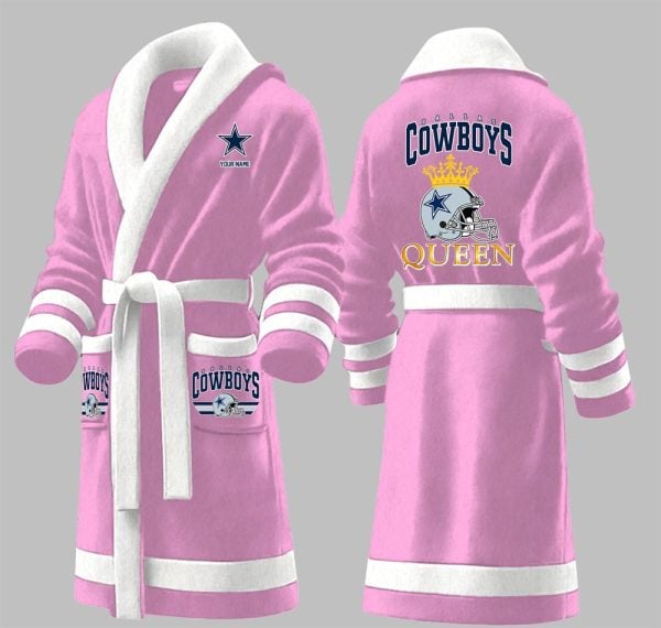 Custom Cowboys King Fleece Bathrobe 5