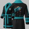 Custom Dolphins EST 1965 Fleece Bathrobe 3