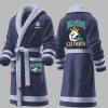 Custom Dolphins King Fleece Bathrobe 5