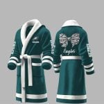 Custom Eagles Fleece Bathrobe