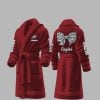 Custom Eagles Fleece Bathrobe 3