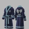 Custom Eagles Fleece Bathrobe 4