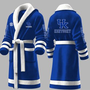 Custom Kentucky Fleece Bathrobe 1
