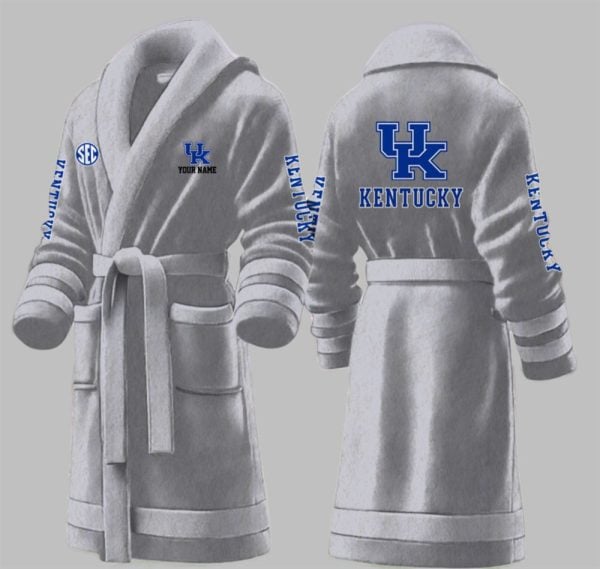 Custom Kentucky Fleece Bathrobe 3