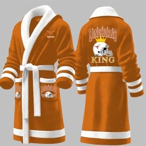 Custom Longhorns King Fleece Bathrobe 1