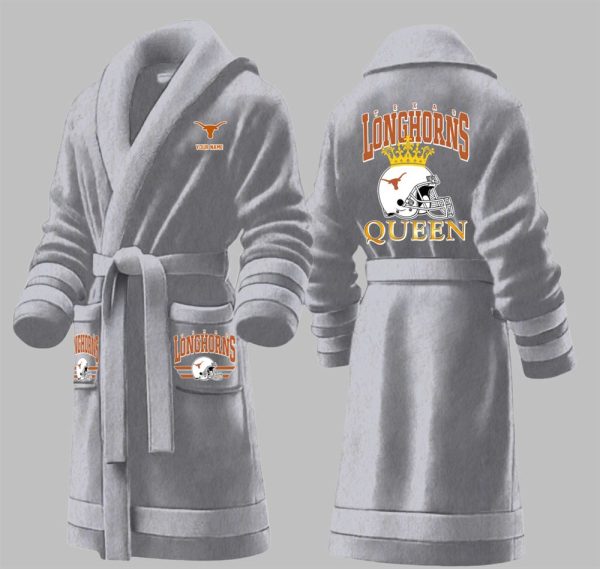 Custom Longhorns King Fleece Bathrobe 3