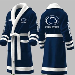 Custom Penn State Big Ten Fleece Bathrobe 1