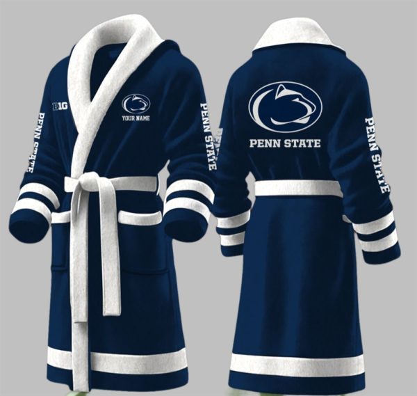 Custom Penn State Big Ten Fleece Bathrobe 1