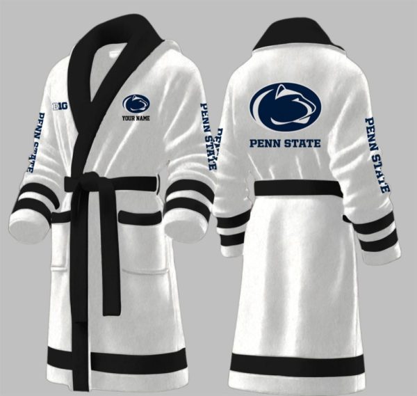 Custom Penn State Big Ten Fleece Bathrobe 2
