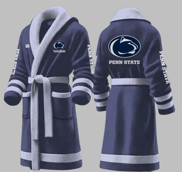 Custom Penn State Big Ten Fleece Bathrobe 3
