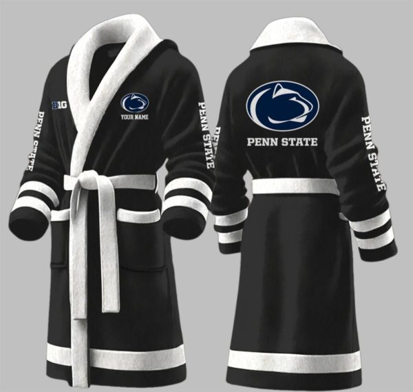 Custom Penn State Big Ten Fleece Bathrobe 4