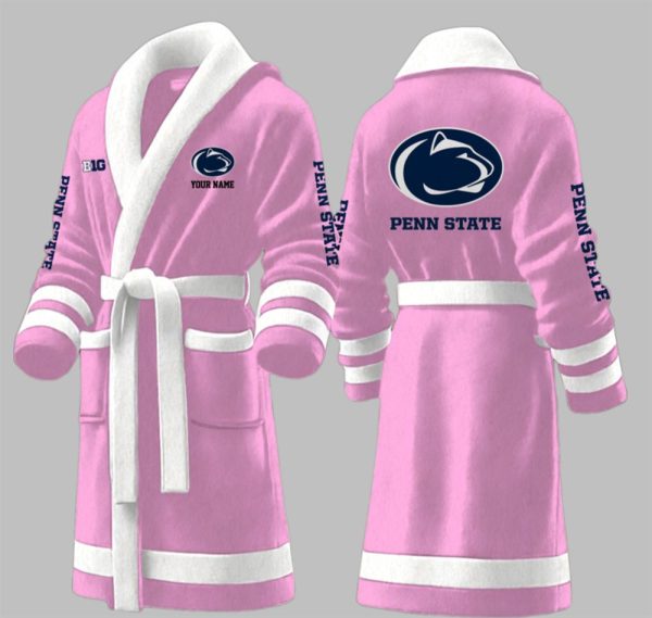 Custom Penn State Big Ten Fleece Bathrobe 5