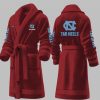 Custom Tar Heels Fleece Bathrobe 4