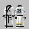 Custom Wolverines Big Ten Fleece Bathrobe 5