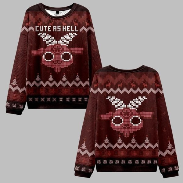 Cute as Hell Ugly Sweater 2025 Christmas 0