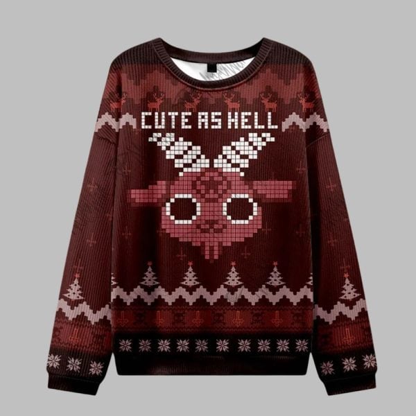 Cute as Hell Ugly Sweater 2025 Christmas 1
