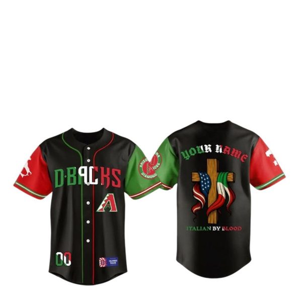 D Backs Italian Heritage Night Italian By Blood Jersey 1 2
