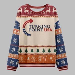 Charlie Kirk Turning Point USA Ugly Christmas Sweater 1 1