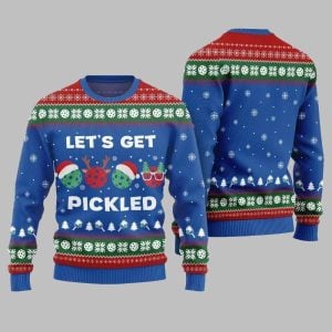 2025 Christmas Lets Get Pickled Ugly Christmas Sweater 1