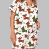 Dachshund Christmas Pajama Set 1