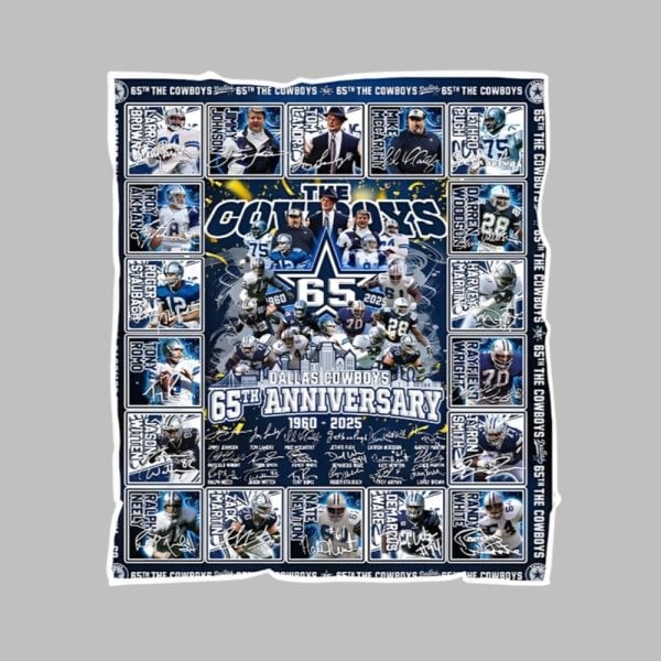 Dallas Cowboys The Cowboys 65th Anniversary 1960 2025 Blanket 1 1
