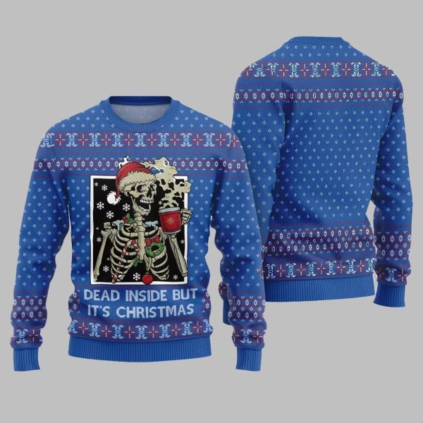 Dead Inside But Its Christmas Ugly Sweater Christmas 2025 5
